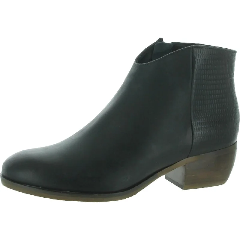 Clarks Womens Mila Myth Leather Round Toe Ankle Boots