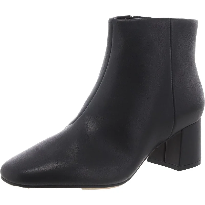 Clarks Womens  SHEER FLORA Leather Side Zipper Ankle Boots