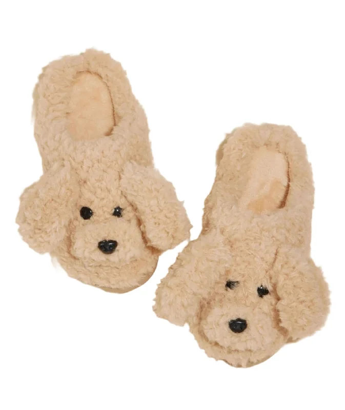 Fuzzy Adult Slippers Puppy Love