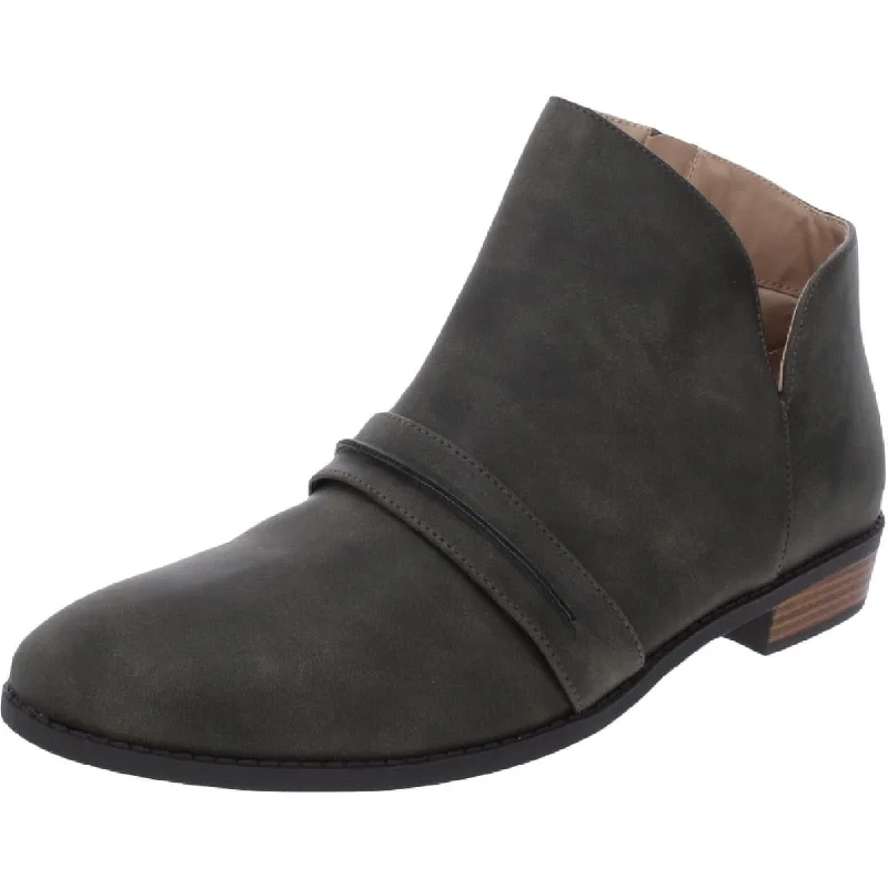 Journee Collection Womens Zipper Comfort Ankle Boots