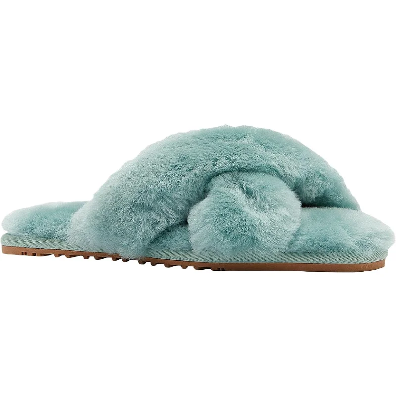 Lamo Womens Serenity Sheepskin Flat Slide Slippers