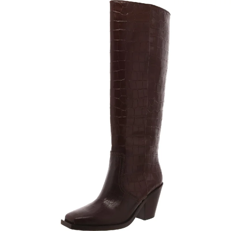 Loeffler Randall Womens Lynn Leather Tall Knee-High Boots