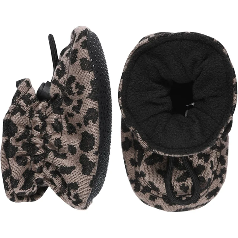 MELTON Textile Slippers Leopard Leafless Tree