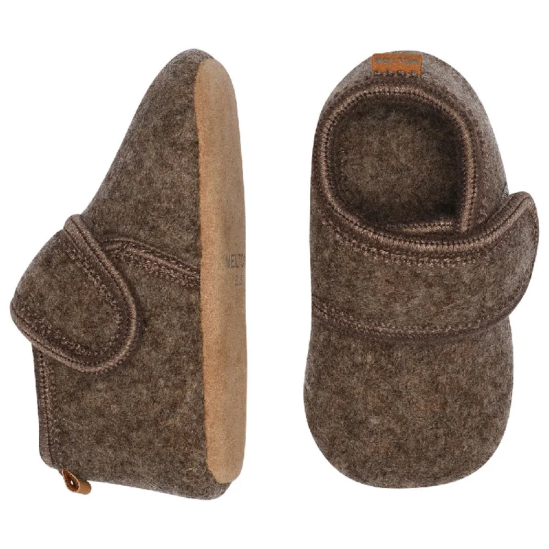 MELTON Wool Slippers Classic Denver Melange