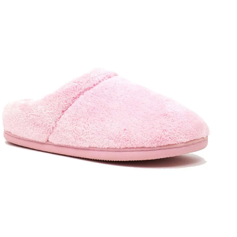 Tempur-Pedic Womens Windsock Terry Cloth Slip On Mule Slippers