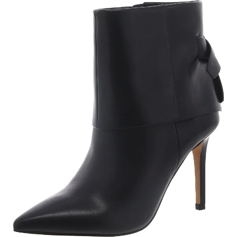 Vince Camuto Womens Krestina Leather Pointed Toe Booties