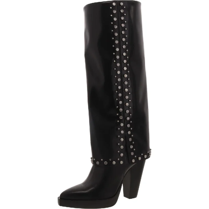 Vince Camuto Womens Neltenni Leather Tall Knee-High Boots