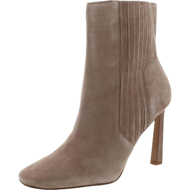 Vince Camuto Womens Talanna Suede Slip-On Booties