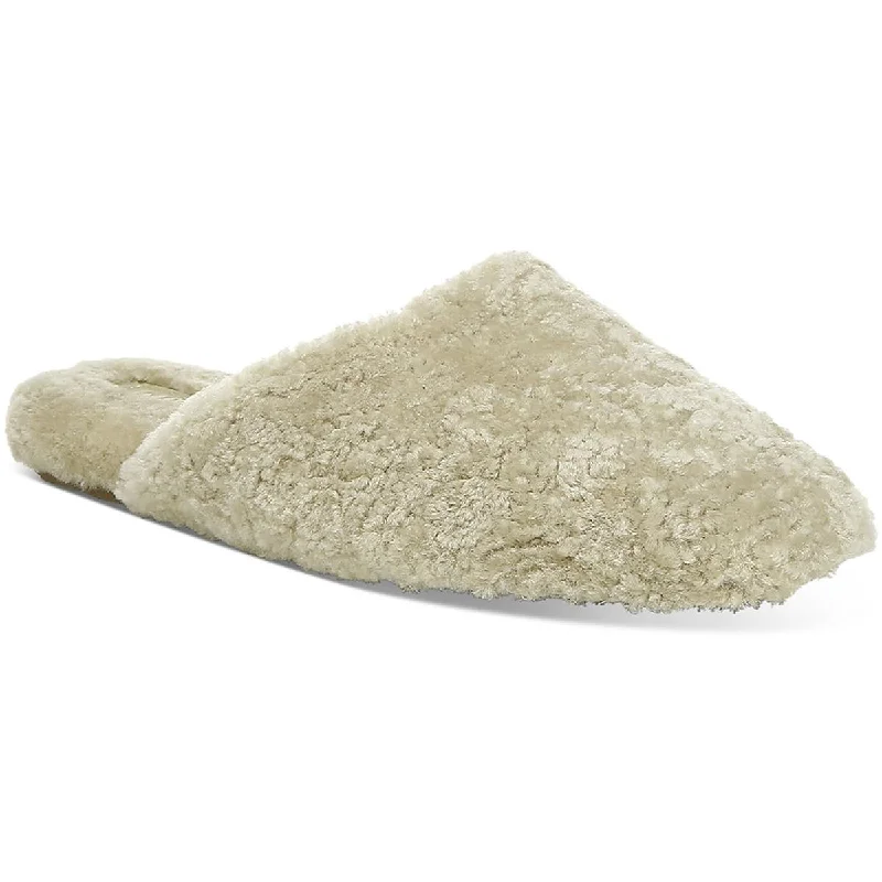 Vince Womens Callum Shearling Comfort Slide Slippers