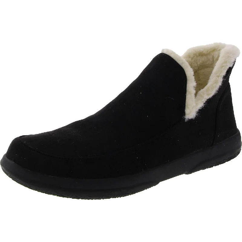 Vionic Womens Sinclair Faux Suede Slip On Ankle Boots